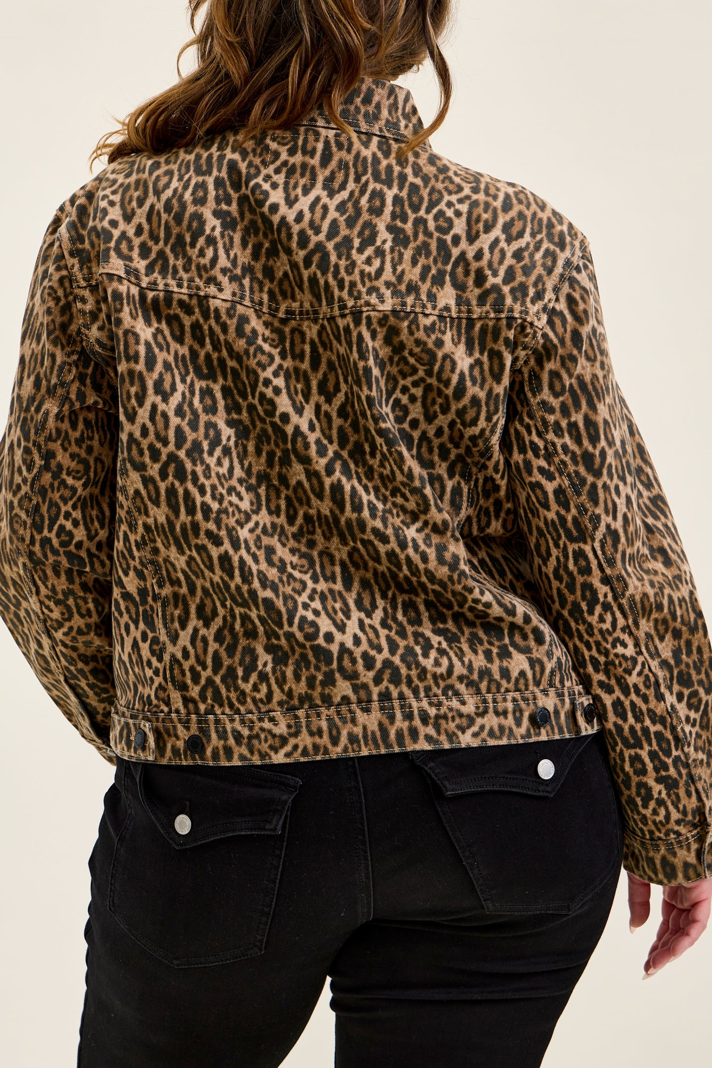 Judy Blue Rigid Magic CICLY Leopard Jacket - Plus Size