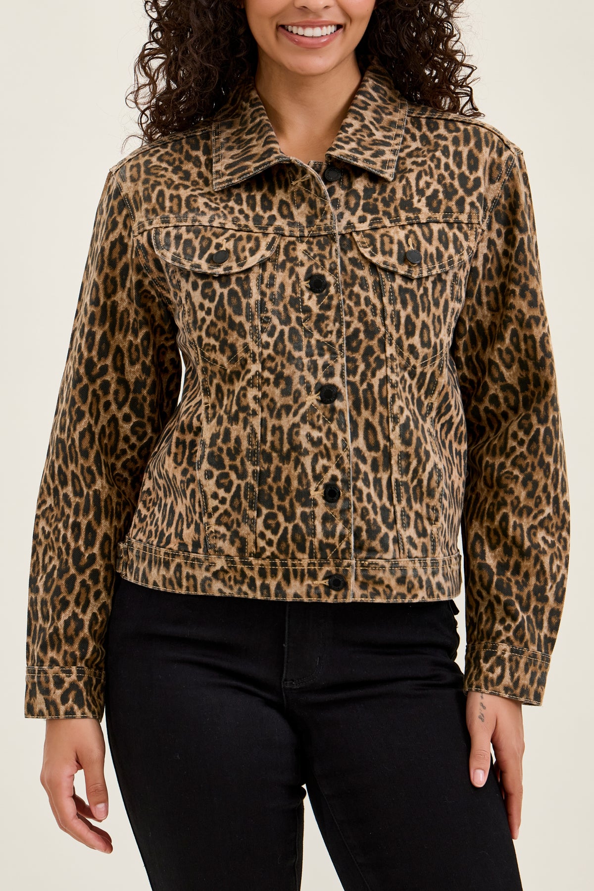 Judy Blue Rigid Magic CICLY Leopard Jacket