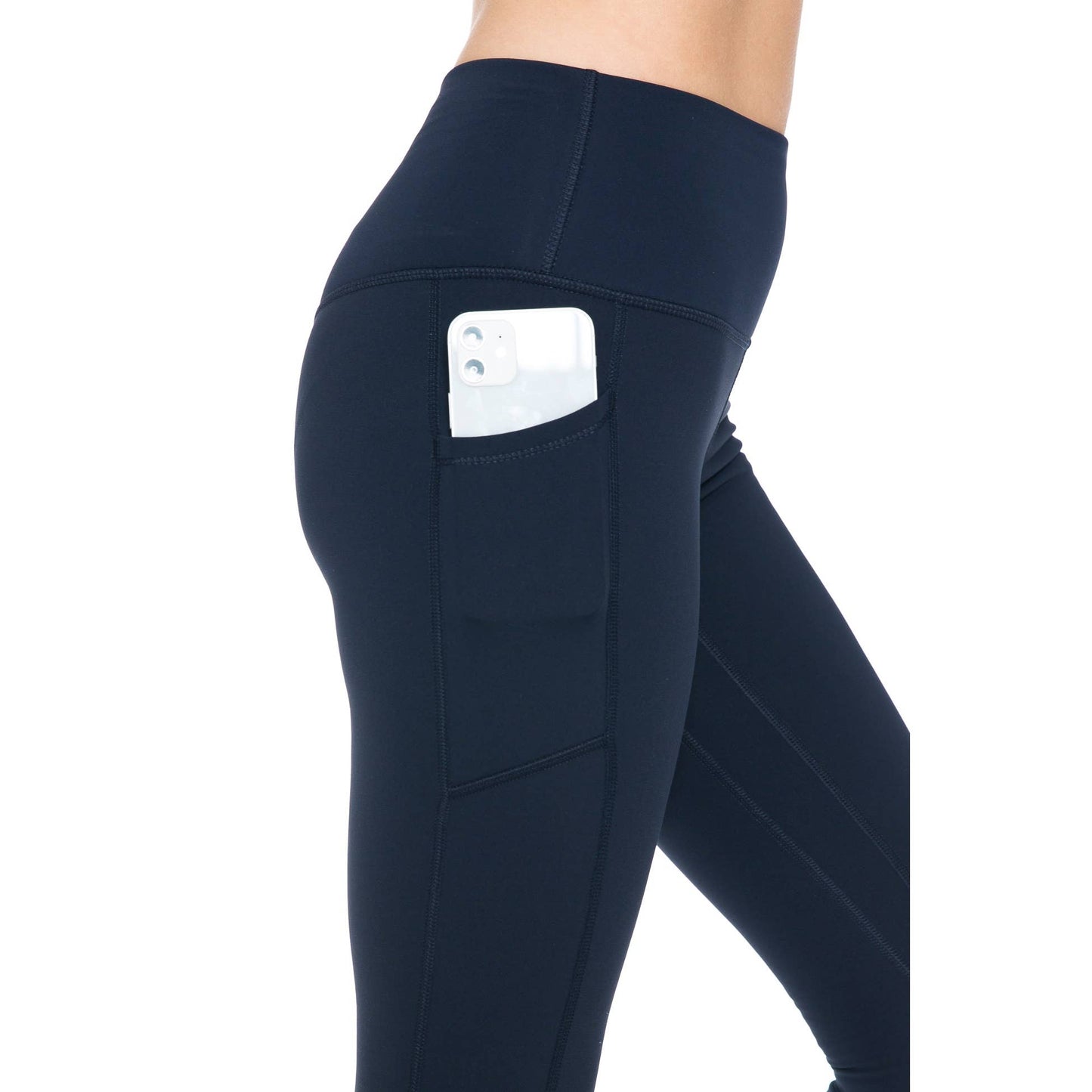 Fleece Lined Activewear Leggings: Black