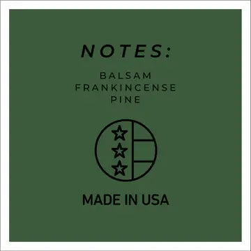 Balsam Fir fragrance notes: balsam, frankincense and pine