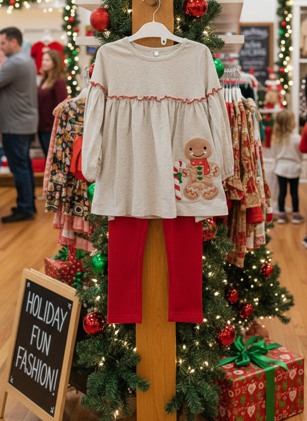 Gingerbread Girls 2 Piece Set Size 5