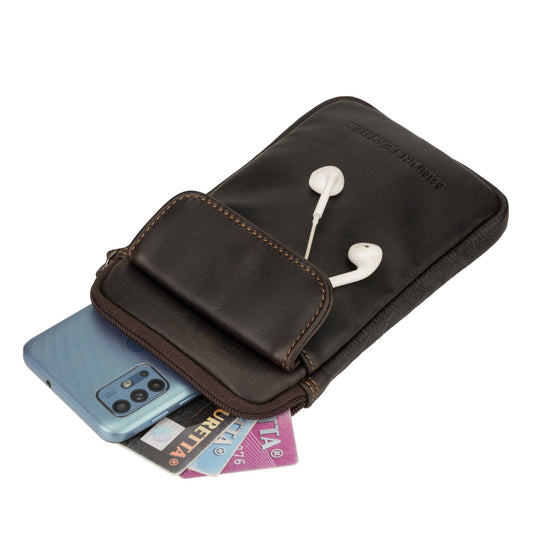 Freya Leather Sling Bag – Unisex – Brown