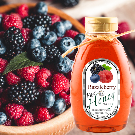 Razzleberry Infused Raw Honey - 1 lb, photo 2 of 2