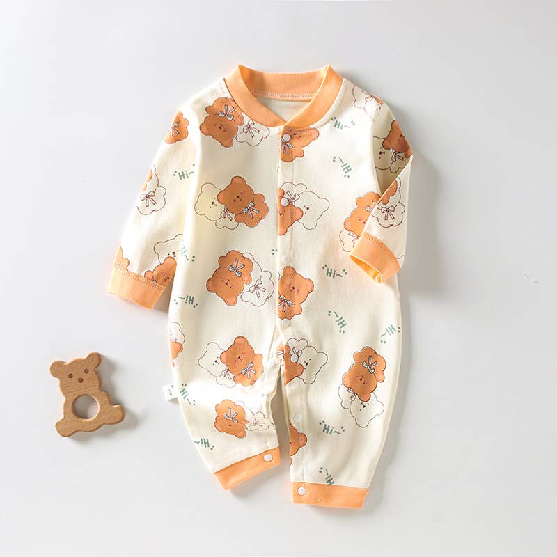 Infant Romper Cute Bear / 0-3 Months