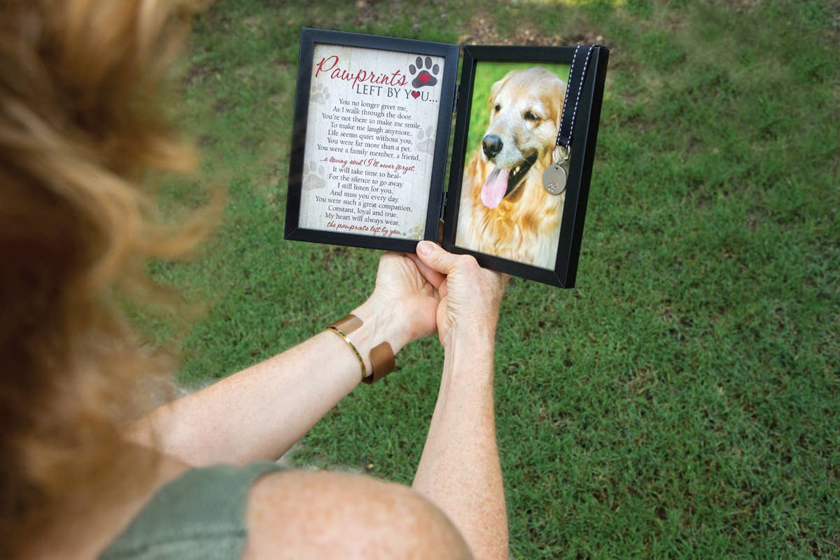 Pawprints Left By You Pet Memorial Frame for  Dog 6070