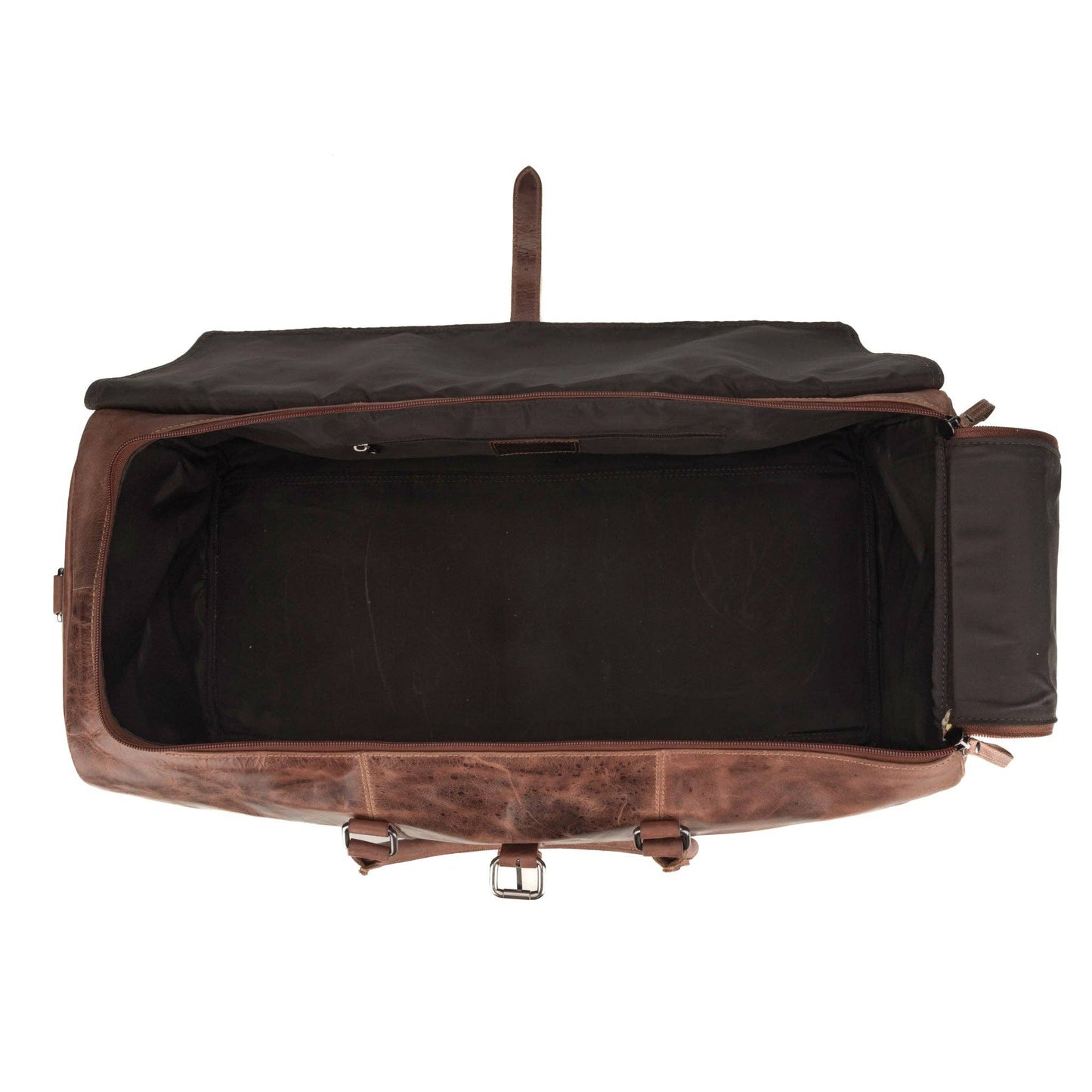 Miami Leather Weekender Bag – Unisex – Chestnut