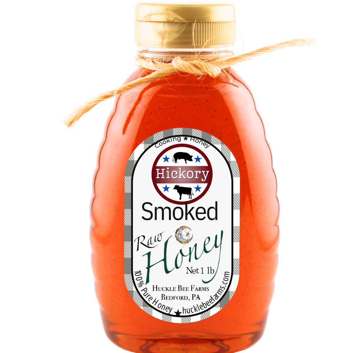 Hickory Smoked Infused Raw Honey: 1 LB