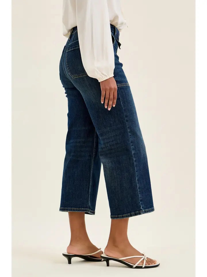 Wide Crop Utility & Patch Pocket