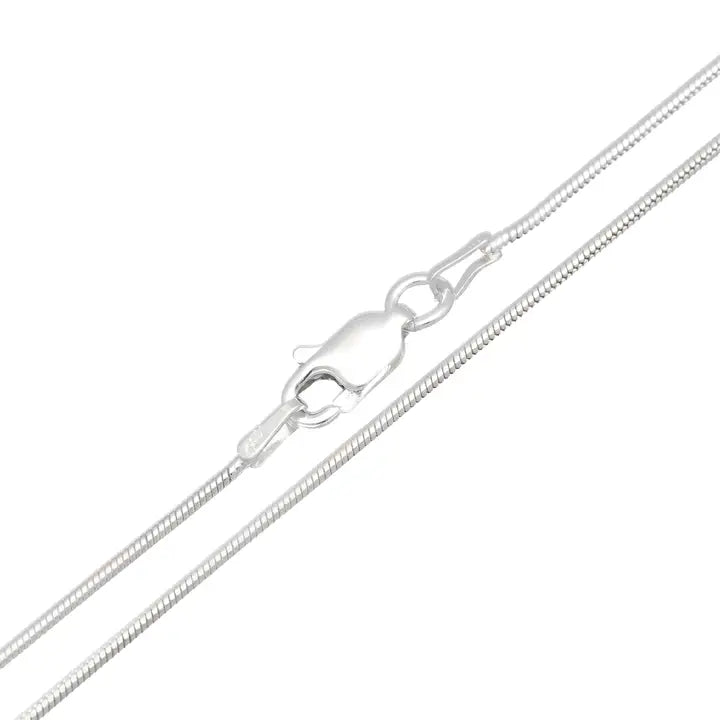 1mm Nickel Free Sterling Silver Italian Snake Chain Necklace 20"