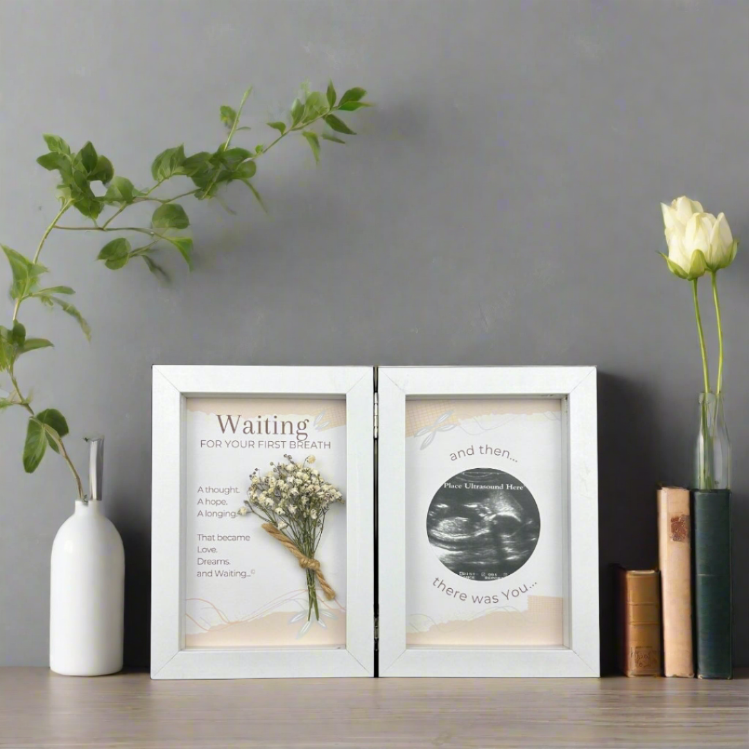 First Breath Ultrasound Keepsake Frame 4x6 Shadow Box