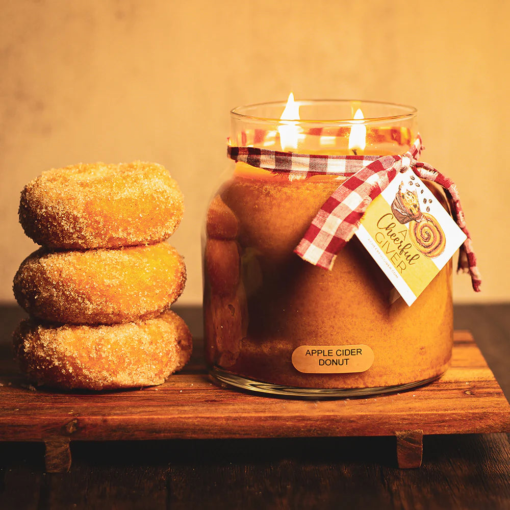Apple Cider Donut - 34 oz Papa Candle