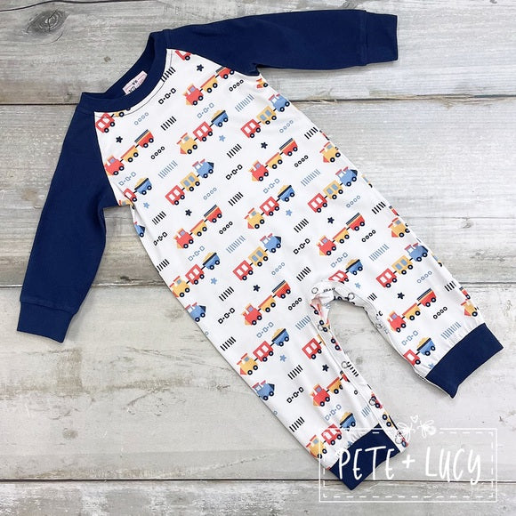 Choo Choo Boys Romper 6-9mos