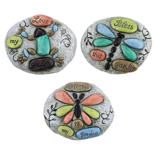 Alpine Frog, Butterfly & Dragonfly Garden Stone Decor, photo 2 of 3