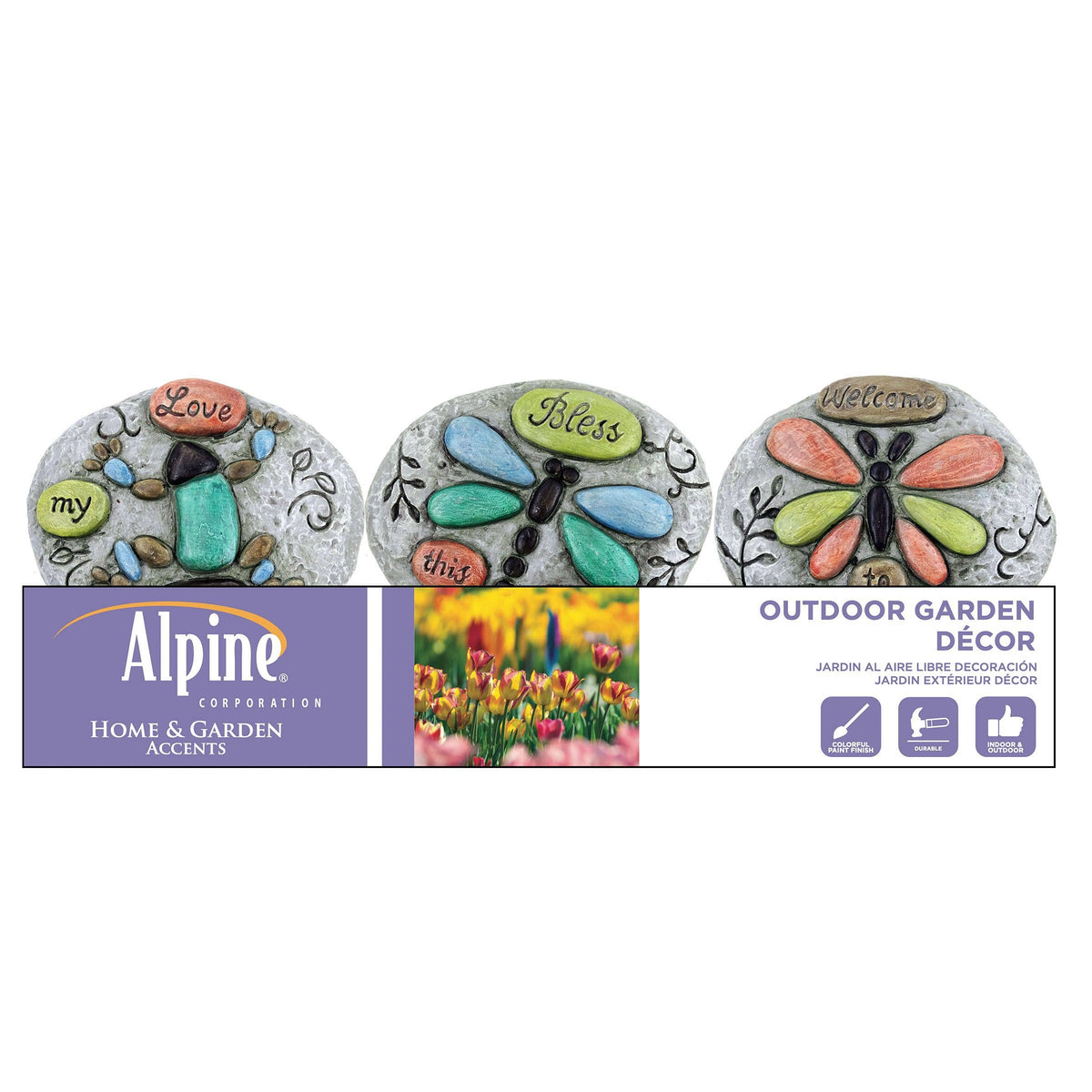 Alpine Frog, Butterfly & Dragonfly Garden Stone Decor, photo 3 of 3