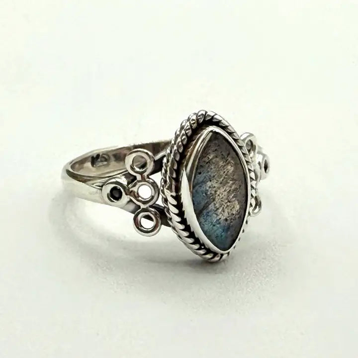 Labradorite 925/Sterling Silver Ring sz 9