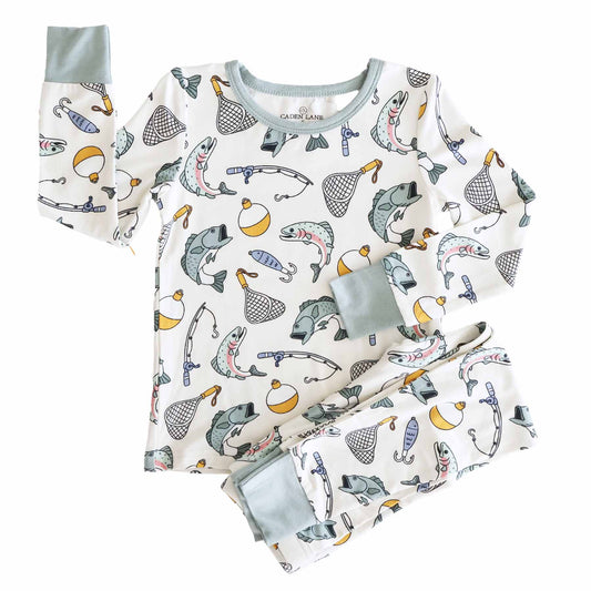 "Catch of the Day" Bamboo 2-Piece Pajama Set, photo 2 of 11