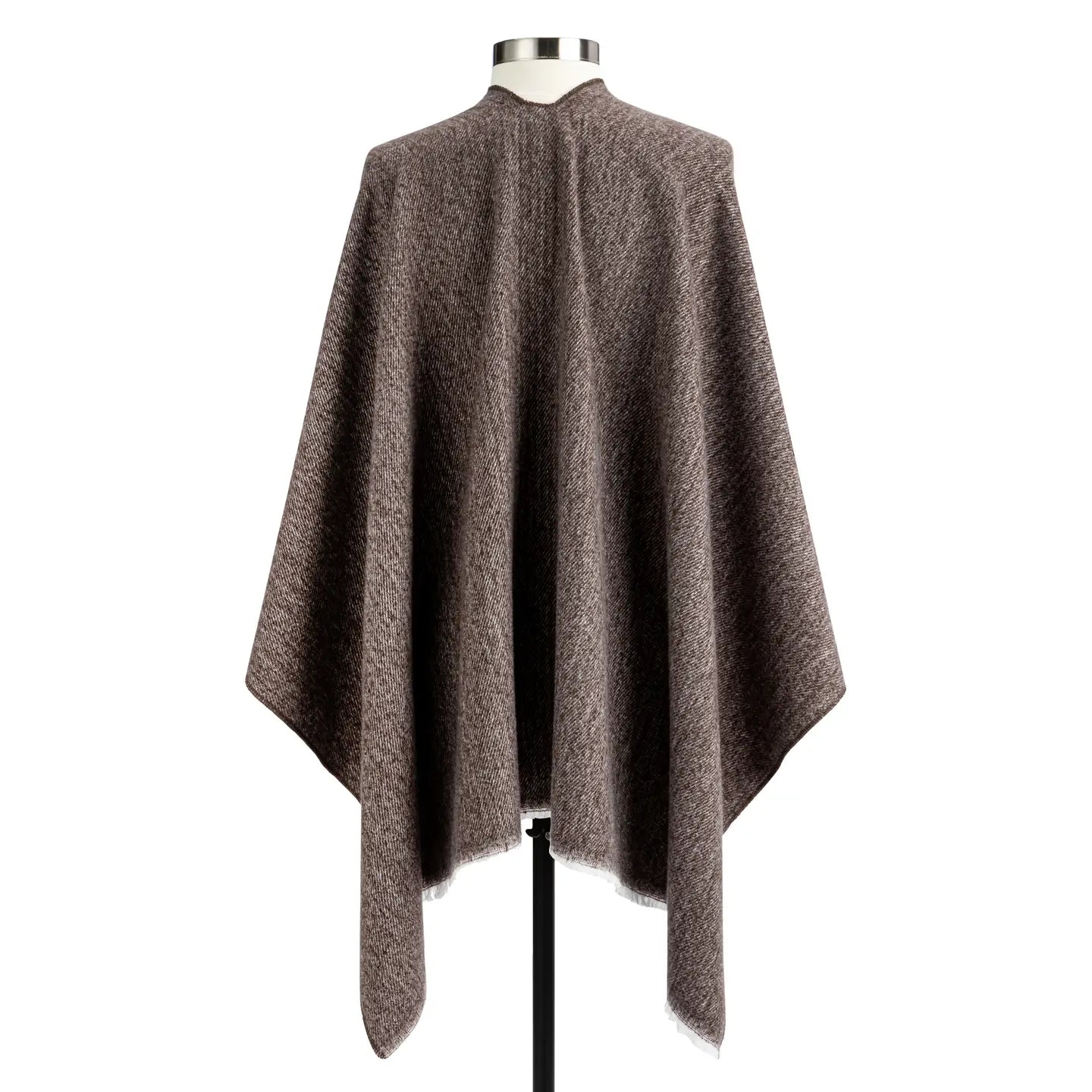 Heathered Keyhole Wrap - 52x29.5in Taupe