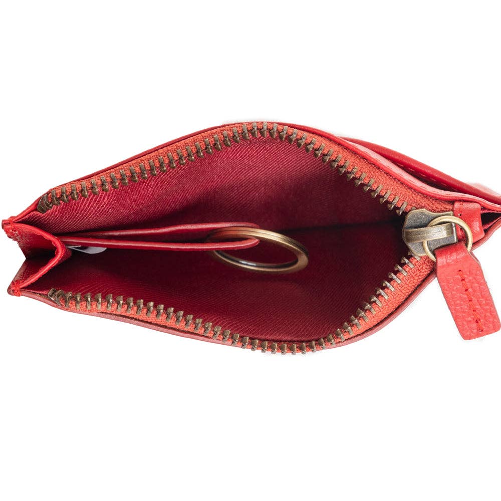Bloom on the Range Credit Card Wallet: Scarlet