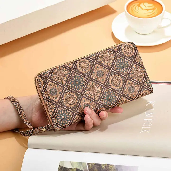 Pu Soft Wood Grain Wallet 4 Colors