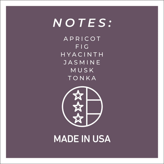 Velvet Fig fragrance notes: apricot, fig, hyacinth, jasmine, musk and tonka