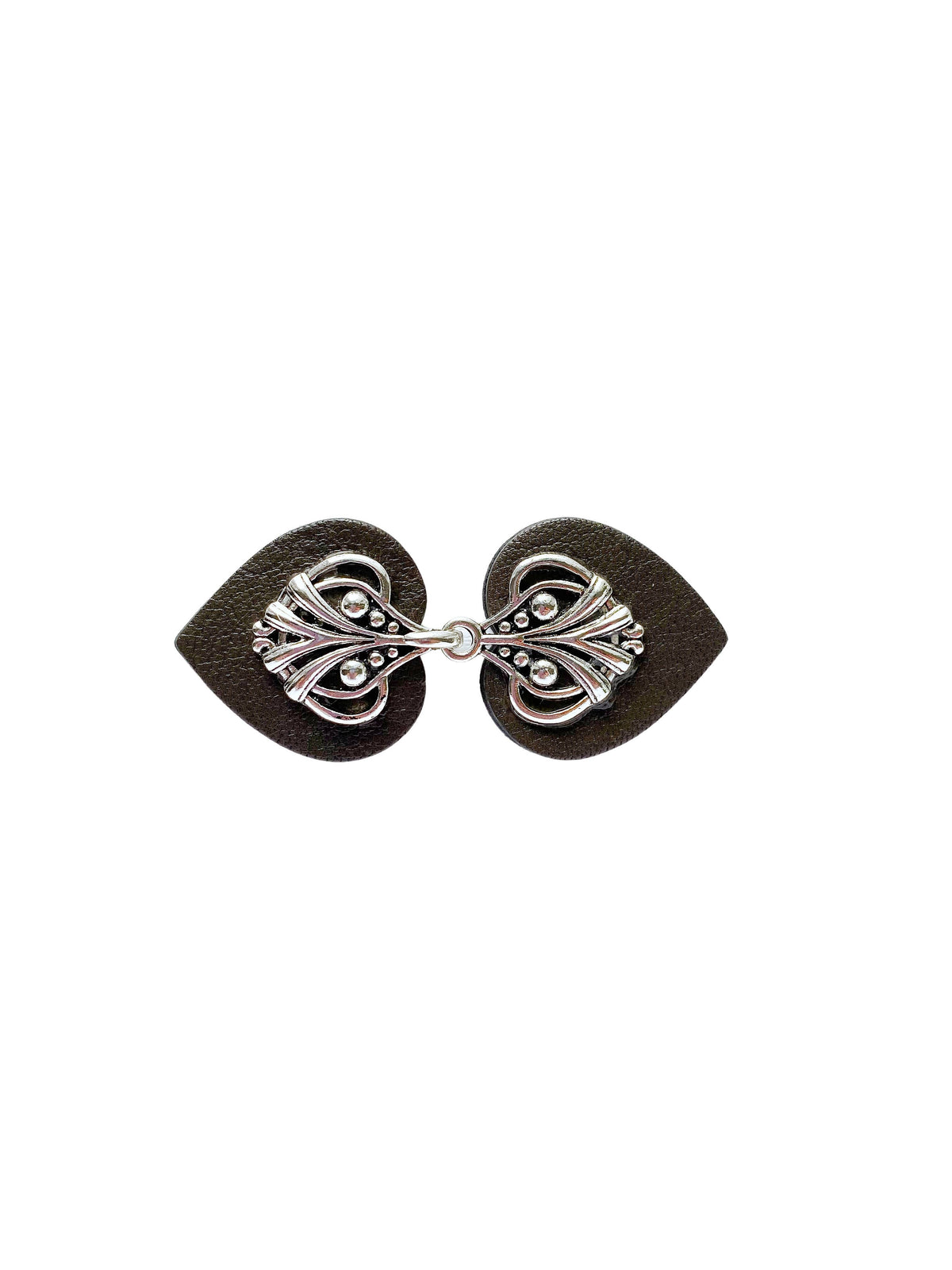 KardiKlips Leather Clothing Cinch Clip - Silver & Gray, photo 6 of 6