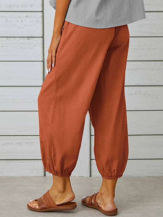 High-Waisted Buttoned Pants with Pockets - Black, photo 2 of 3