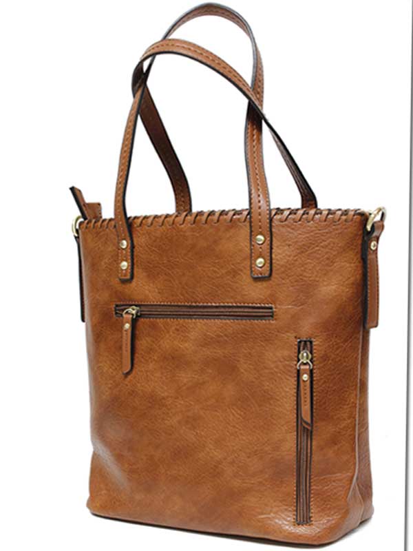 Jessie Whipstitch Vegan Leather Satchel, photo 3 of 3