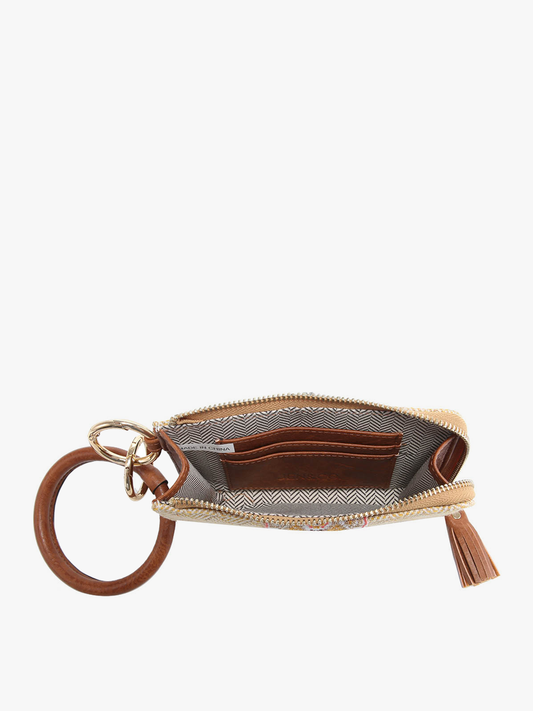 Liv Plaid Bangle Wristlet Wallet - Navy & Teal, photo 2 of 2