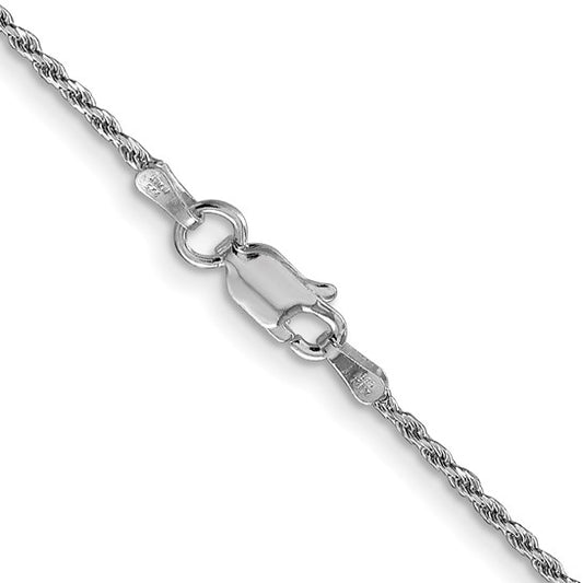 Sterling Silver Italian Diamond-Cut Rope Chain Necklace - 20" (1.5mm), photo 2 of 3