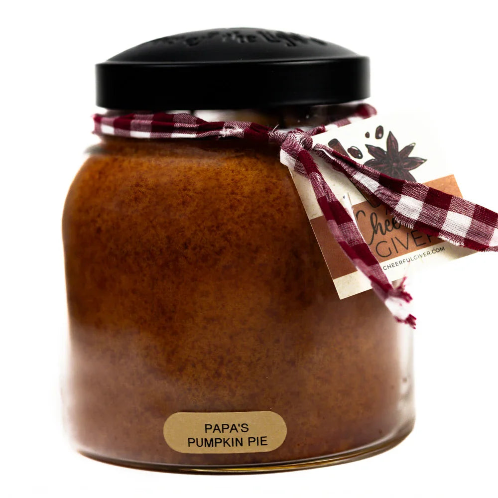 Papa's Pumpkin Pie 34 oz jar candle from A Cheerful Giver at Krafty Bandit in Belle Vernon, PA