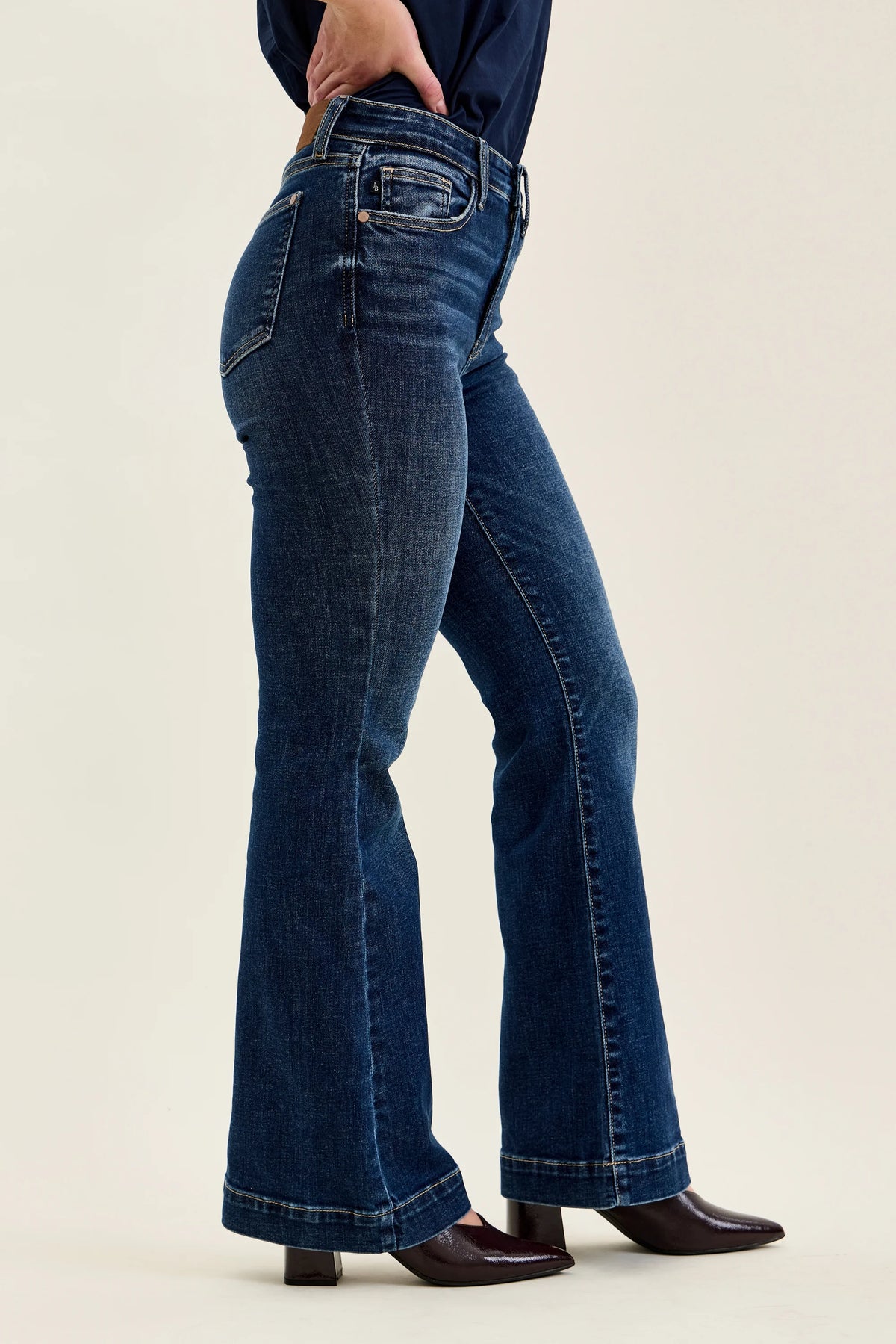 Judy Blue Petite Trouser Flare - Dark