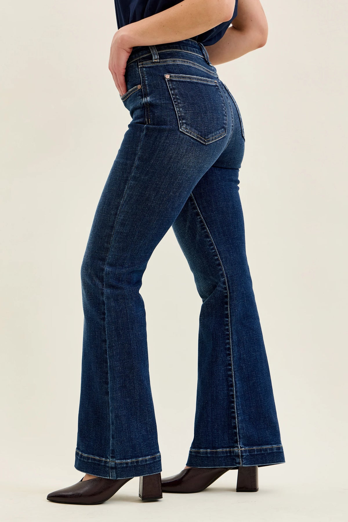 Judy Blue Petite Trouser Flare - Dark