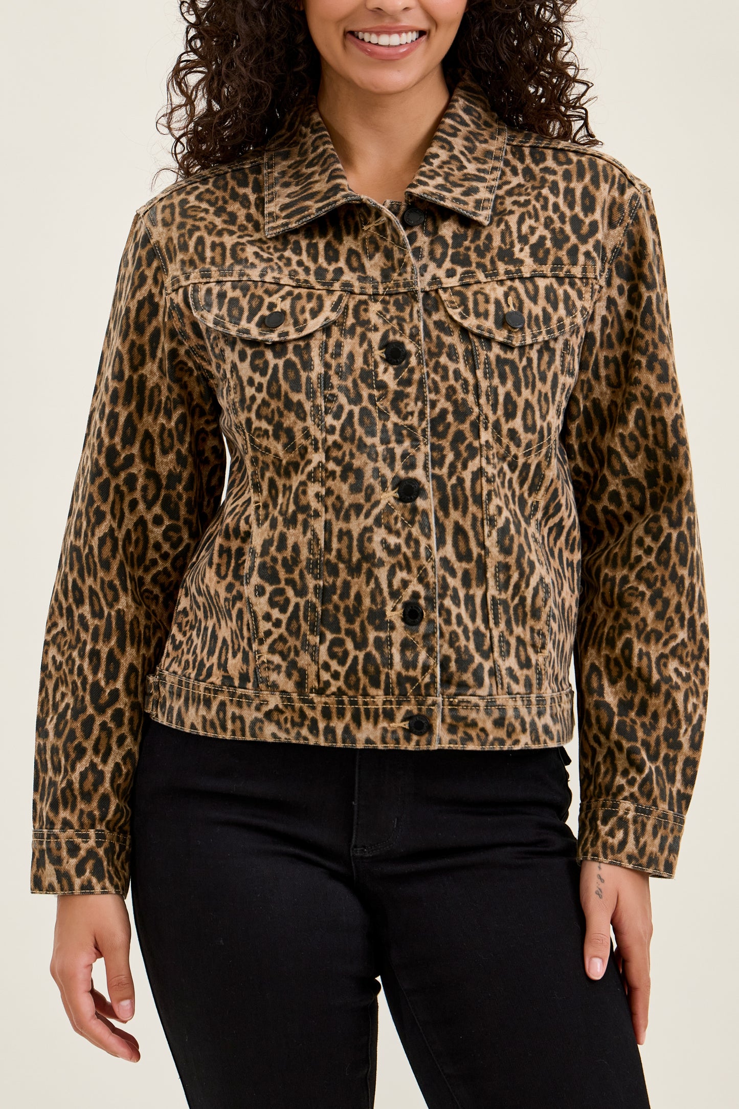 Judy Blue Rigid Magic CICLY Leopard Jacket