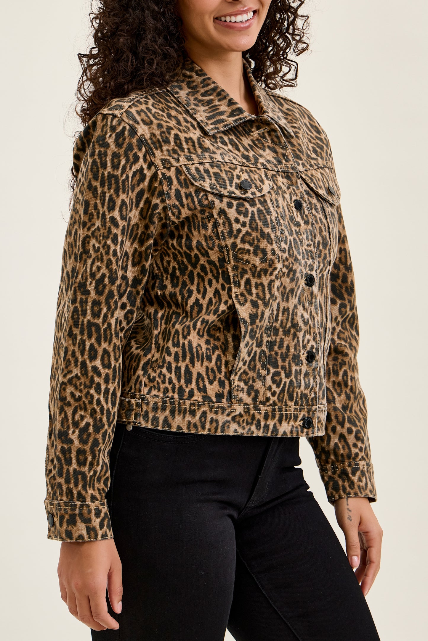 Judy Blue Rigid Magic CICLY Leopard Jacket