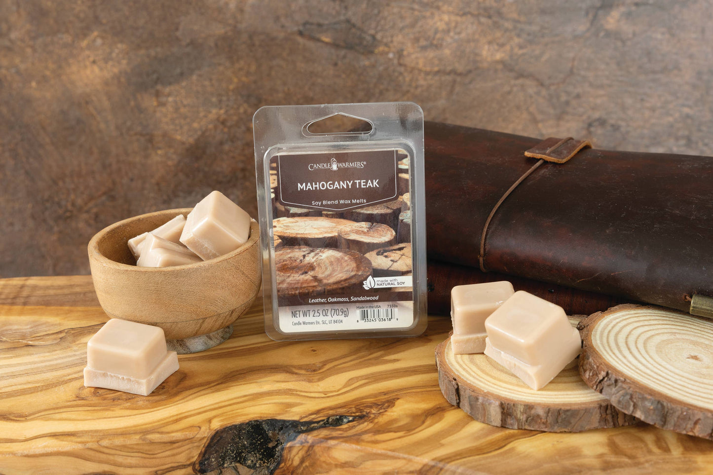 2.5 oz Wax Melt Mahogany Teak