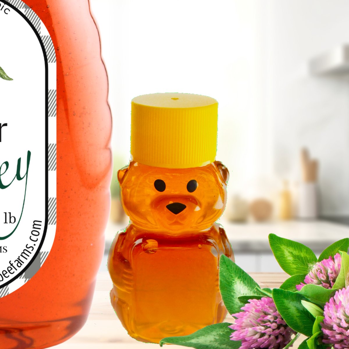 100% Pure Raw Clover Honey