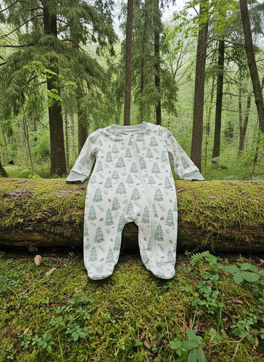 Sage Green Onsie Sleeper Size 12 months