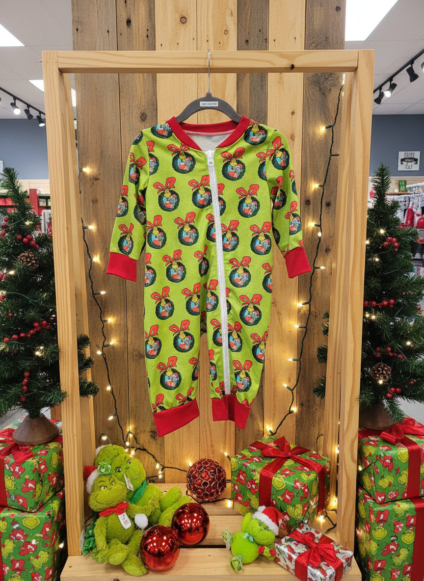Grinch Sleeper Size 12mos