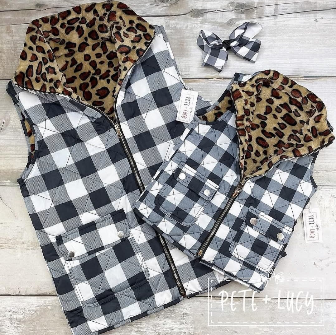 Wild About Plaid Infant Vest Size 6-12 mos