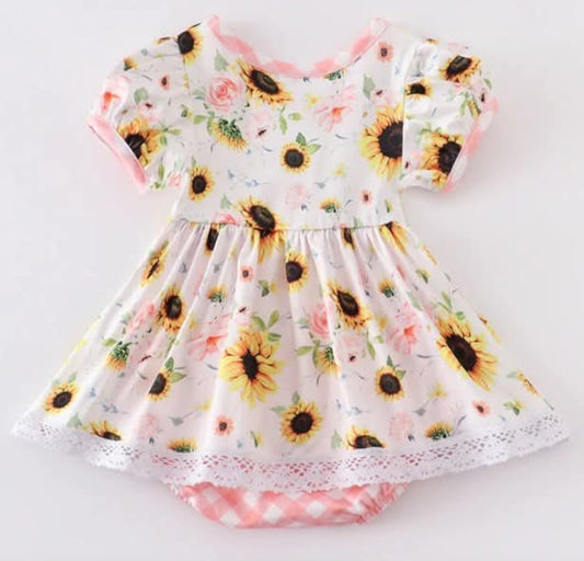 Sunflower & Roses Romper 18mos