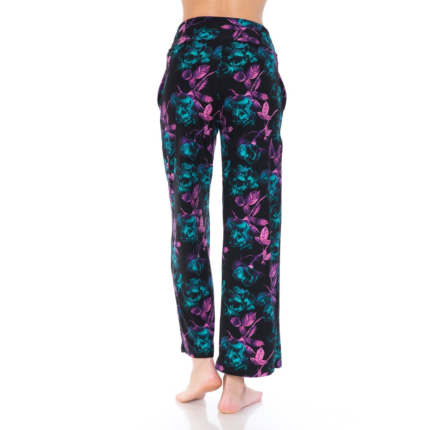 Buttery Soft Print Pajama Pants with Drawstring: MULTI