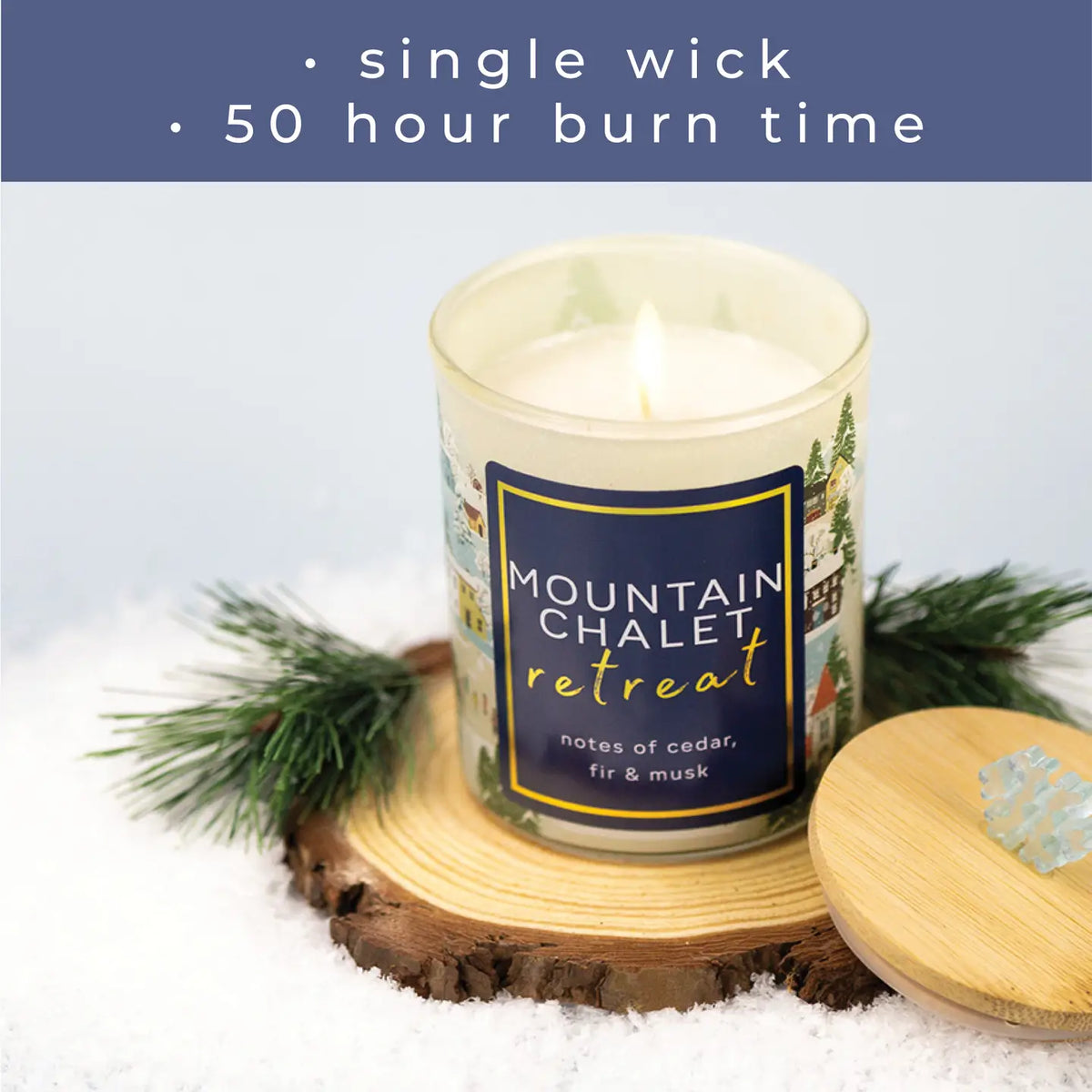 Mountain Chalet Retreat – 10oz Winter Scented Candle