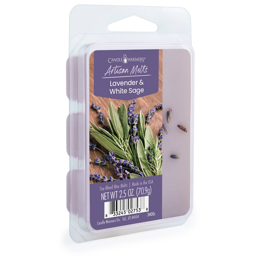 Lavender & White Sage Wax Melt - 2.5 oz Soy Tart