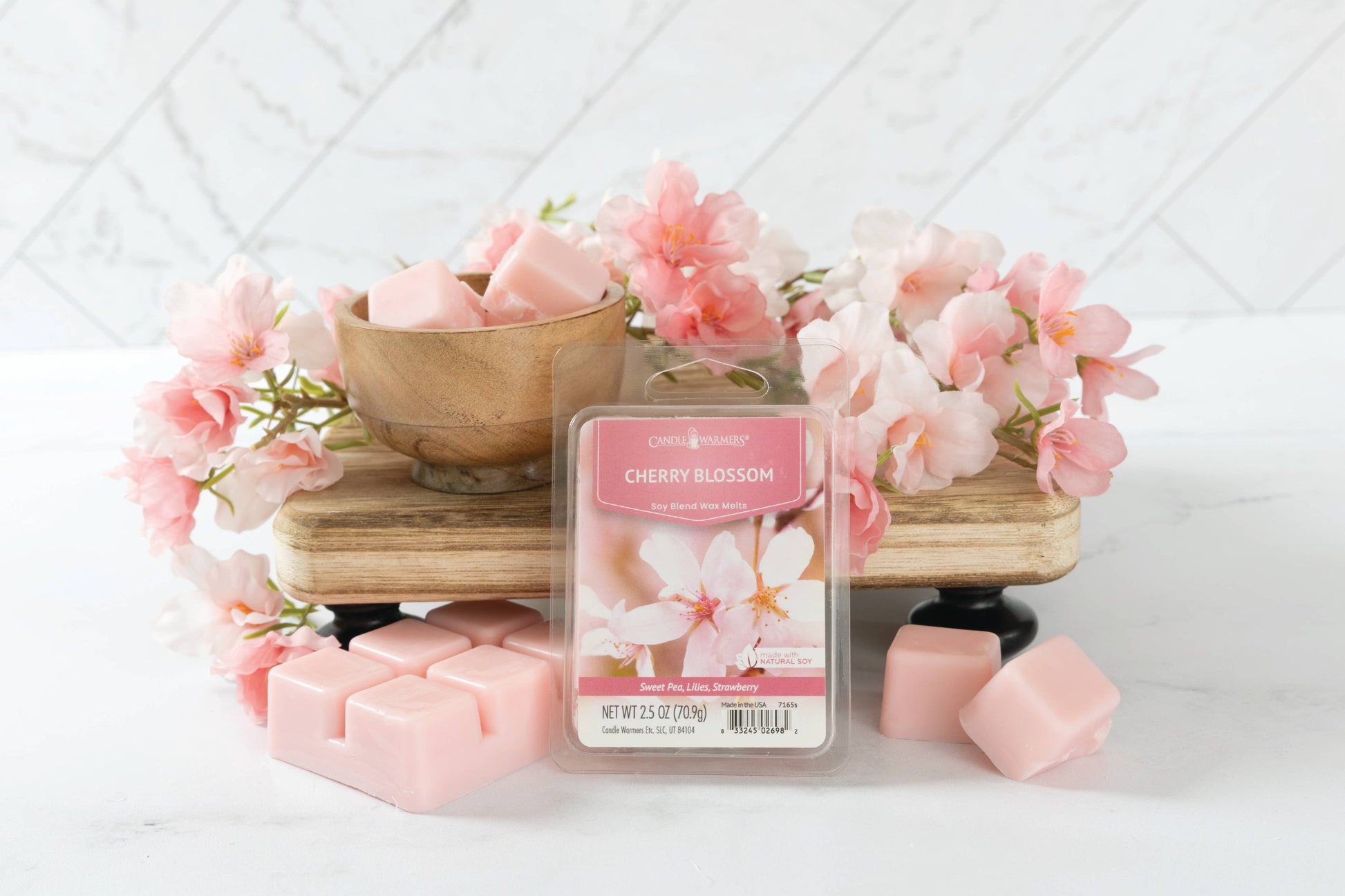 Cherry Blossom Wax Melt - 2.5 oz Soy Tart, photo 2 of 3