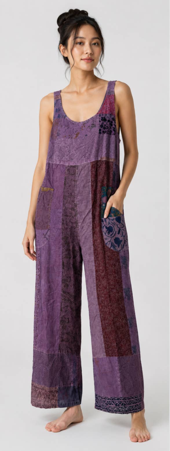 Patchwork Every Girl Jumper - Each Piece Unique : Mauve