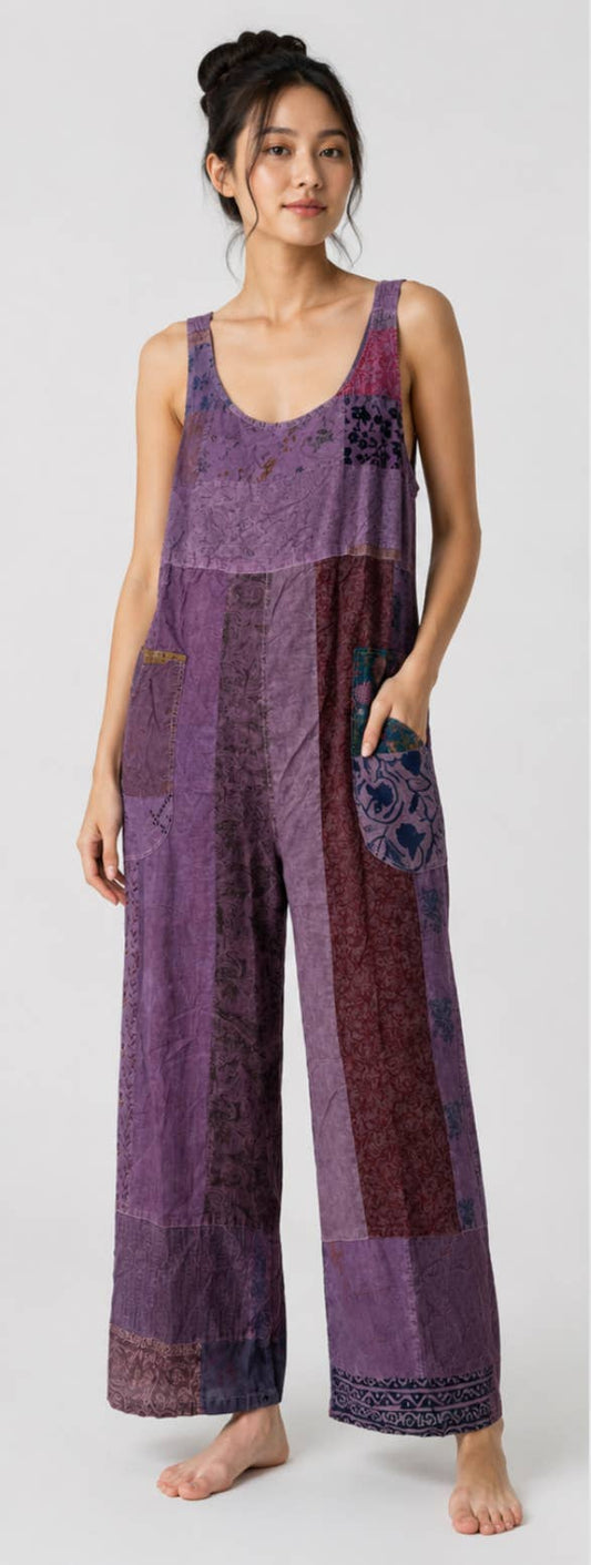 Patchwork Every Girl Jumper - Each Piece Unique : Mauve