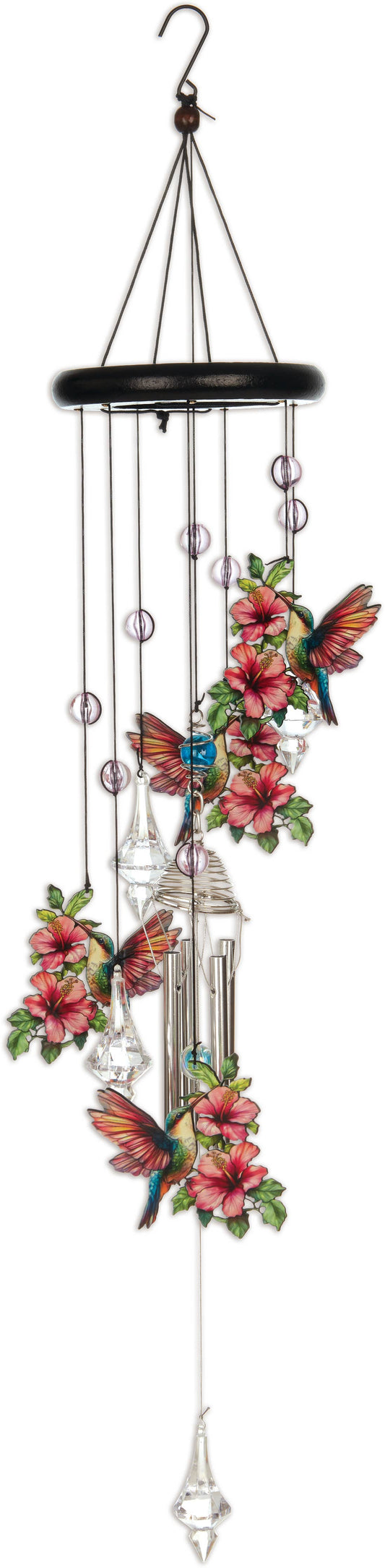 Hummingbird wind chime, 27 inches, with aluminum tubes, photo 2 of 3