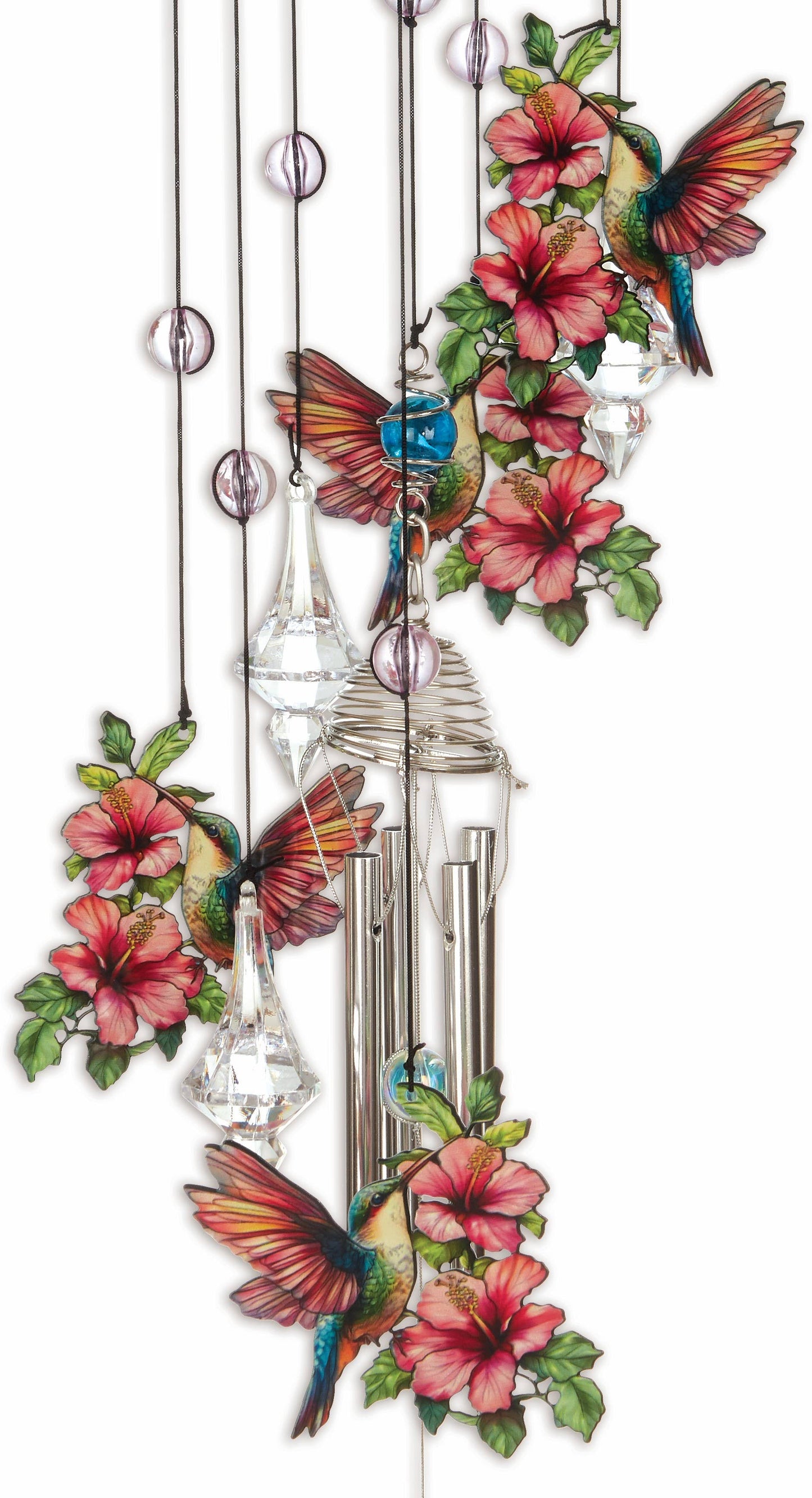 Hummingbird wind chime, 27 inches, with aluminum tubes, photo 3 of 3