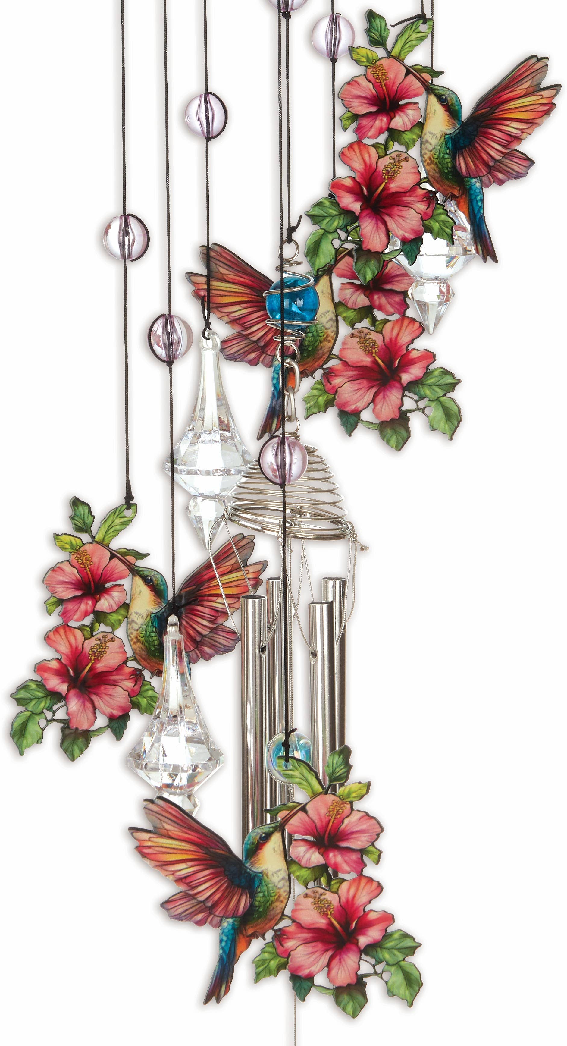 Hummingbird wind chime, 27 inches, with aluminum tubes, photo 3 of 3