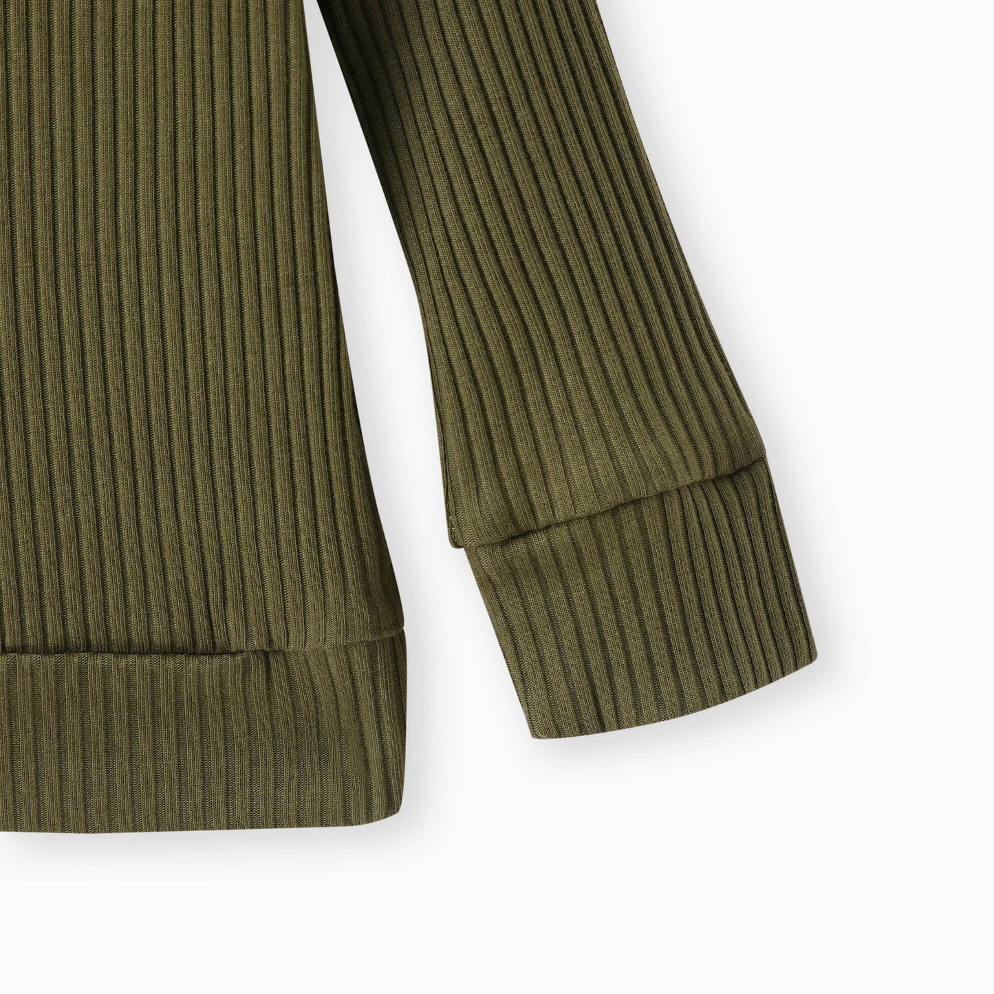 2pcs Baby Boy Solid Cotton Pullover and Dinosaur Pants Set: Green / 6-9 Months